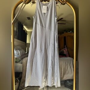 Striped Sleeveless Maxi Dress